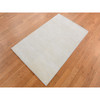 Modern and Contemporary Wool & Silk Hand Knotted Rug Ivory No Border 3.0X5.0 -O087604