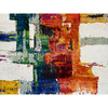 Modern and Contemporary Wool & Silk Hand Knotted Rug Multicolored No Border 3.0X5.0 -O064680
