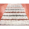 Modern and Contemporary Wool & Silk Hand Knotted Rug Orange No Border 8.10X11.10 -O075295