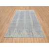 Modern and Contemporary Wool & Silk Hand Loomed Rug Grey No Border 6.0X9.0 -O063753