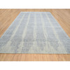Modern and Contemporary Wool & Silk Hand Loomed Rug Grey No Border 9.10X14.0 -O063794