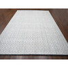 Modern and Contemporary Wool & Silk Hand Loomed Rug Ivory No Border 12.4X15.0 -O084170