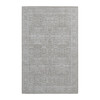 Modern and Contemporary Wool and Plant based Silk Hand Loomed Rug Grey Gray 5.9X9.0 -O087003