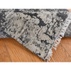 Modern and Contemporary Wool Hand Knotted Rug Black No Border 2.0X2.0 -O087546