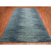 Modern and Contemporary Wool Hand Knotted Rug Blue No Border 10.1X14.1 -O075249