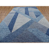 Modern and Contemporary Wool Hand Knotted Rug Blue No Border 12.2X18.3 -O079405