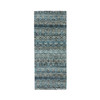 Modern and Contemporary Wool Hand Knotted Rug Blue No Border 2.6X6.2 -O079497