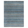 Modern and Contemporary Wool Hand Knotted Rug Blue No Border 7.8X10.0 -O079463