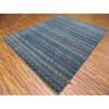 Modern and Contemporary Wool Hand Knotted Rug Blue No Border 7.8X10.0 -O079463