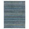 Modern and Contemporary Wool Hand Knotted Rug Blue No Border 8.0X10.0 -O079464