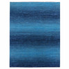 Modern and Contemporary Wool Hand Knotted Rug Blue No Border 9.0X11.7 -O079233