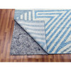 Modern and Contemporary Wool Hand Knotted Rug Blue No Border 9.0X12.0 -O079293