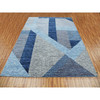 Modern and Contemporary Wool Hand Knotted Rug Blue No Border 9.2X11.10 -O079295