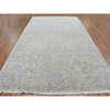 Modern and Contemporary Wool Hand Knotted Rug Green No Border 10.0X14.0 -O079442