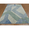 Modern and Contemporary Wool Hand Knotted Rug Green No Border 8.2X10.4 -O079418