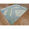 Modern and Contemporary Wool Hand Knotted Rug Green No Border 8.2X10.4 -O079418