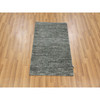 Modern and Contemporary Wool Hand Knotted Rug Grey No Border 1.11X3.1 -O079634