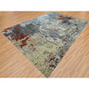 Modern and Contemporary Wool Hand Knotted Rug Grey No Border 10.0X14.2 -O083085