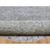 Modern and Contemporary Wool Hand Knotted Rug Grey No Border 11.2X11.2 -O079584