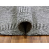 Modern and Contemporary Wool Hand Knotted Rug Grey No Border 11.2X11.2 -O079584
