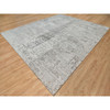 Modern and Contemporary Wool Hand Knotted Rug Grey No Border 12.0X14.9 -O090837