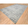 Modern and Contemporary Wool Hand Knotted Rug Grey No Border 12.0X18.3 -O064714