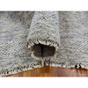 Modern and Contemporary Wool Hand Knotted Rug Grey No Border 12.2X15.4 -O079738