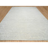 Modern and Contemporary Wool Hand Knotted Rug Grey No Border 14.1X18.0 -O064709