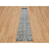 Modern and Contemporary Wool Hand Knotted Rug Grey No Border 2.7X25.6 -O065956