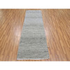 Modern and Contemporary Wool Hand Knotted Rug Grey No Border 2.7X8.0 -O079574