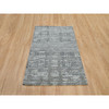 Modern and Contemporary Wool Hand Knotted Rug Grey No Border 3.0X5.1 -O065961
