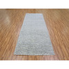 Modern and Contemporary Wool Hand Knotted Rug Grey No Border 4.0X10.1 -O079522