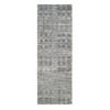 Modern and Contemporary Wool Hand Knotted Rug Grey No Border 4.1X12.0 -O064156