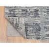 Modern and Contemporary Wool Hand Knotted Rug Grey No Border 4.1X12.0 -O064156