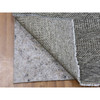 Modern and Contemporary Wool Hand Knotted Rug Grey No Border 4.1X12.1 -O079596