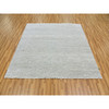 Modern and Contemporary Wool Hand Knotted Rug Grey No Border 6.0X6.1 -O079543