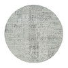 Modern and Contemporary Wool Hand Knotted Rug Grey No Border 6.1X6.1 -O065653