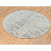 Modern and Contemporary Wool Hand Knotted Rug Grey No Border 7.10X7.10 -O064700