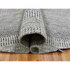 Modern and Contemporary Wool Hand Knotted Rug Grey No Border 7.9X7.9 -O079564