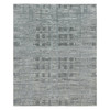 Modern and Contemporary Wool Hand Knotted Rug Grey No Border 8.0X10.0 -O065945