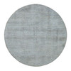 Modern and Contemporary Wool Hand Knotted Rug Grey No Border 8.0X8.0 -O087746