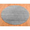 Modern and Contemporary Wool Hand Knotted Rug Grey No Border 8.0X8.0 -O087746
