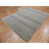 Modern and Contemporary Wool Hand Knotted Rug Grey No Border 8.0X9.11 -O079873