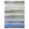Modern and Contemporary Wool Hand Knotted Rug Grey No Border 9.0X12.4 -O075412