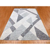 Modern and Contemporary Wool Hand Knotted Rug Grey No Border 9.1X12.3 -O079299
