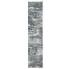 Modern and Contemporary Wool Hand Knotted Rug Grey Not Border 2.6X12.0 -O066548