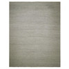 Modern and Contemporary Wool Hand Knotted Rug Ivory No Border 14.0X18.1 -O079980