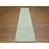 Modern and Contemporary Wool Hand Knotted Rug Ivory No Border 2.6X10.1 -O076028