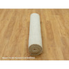Modern and Contemporary Wool Hand Knotted Rug Ivory No Border 5.0X6.8 -O090568