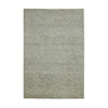 Modern and Contemporary Wool Hand Knotted Rug Ivory No Border 6.0X9.0 -O076025
